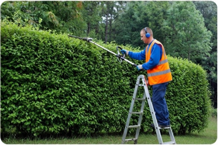 Střih živých plotů a keřů
